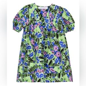 Hunter Bell Jenkins dress erratic azalea Green Blue Floral 51462